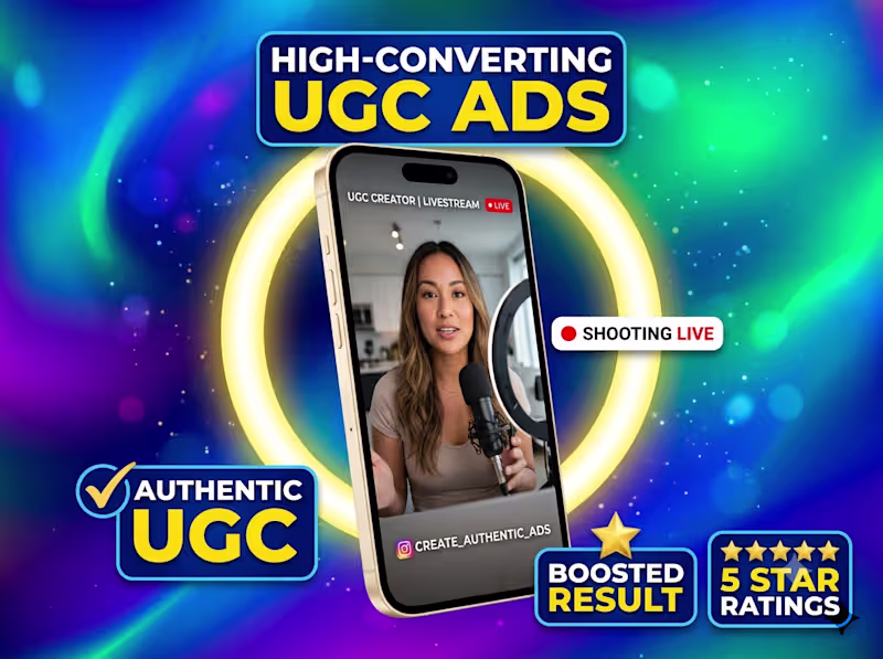 Cover image for High-Converting UGC, CGI Video Ads