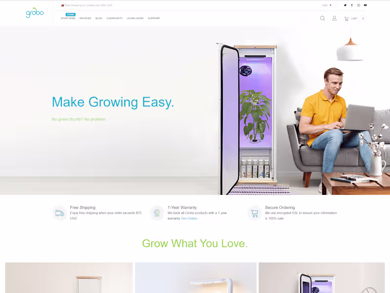 Cover image for Grobo Inc. - Store Design, Development & Management
