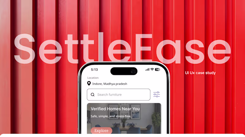 Cover image for Designed Settle Ease, a user-centered