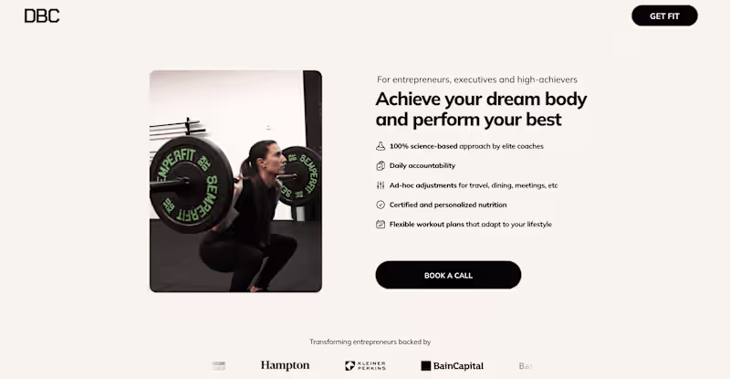 Cover image for Daily Body Coach: Premium Framer Site in 1 Month
