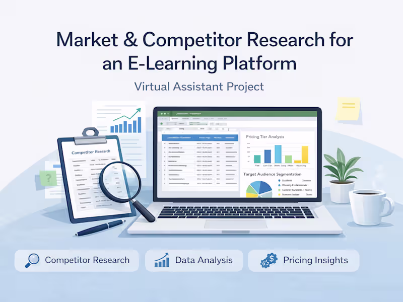 Cover image for Market & Competitor Research (E-Learning Industry)