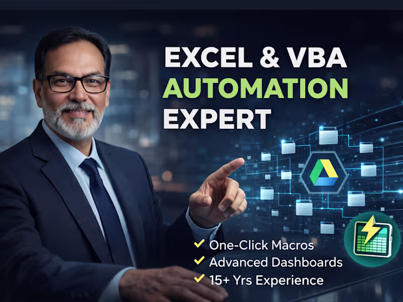 Cover image for Automate Excel tasks with VBA macros, formulas,  Google Sheets