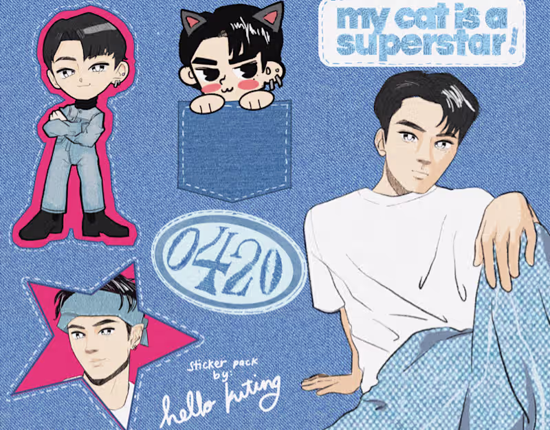 Cover image for Jay of ENHYPEN - Sticker Pack