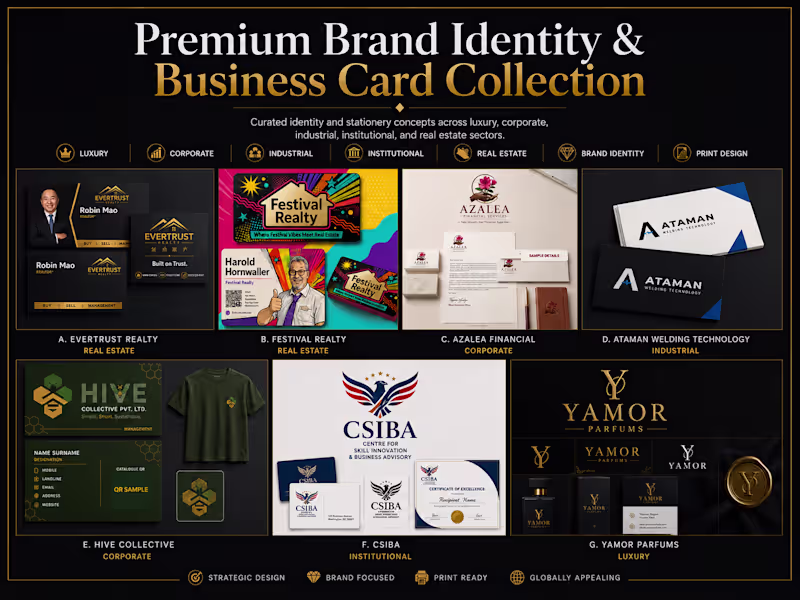 Cover image for Premium Brand Identity & Business Card Collection