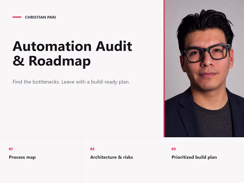 Cover image for Automation Quick Audit & Fix Plan