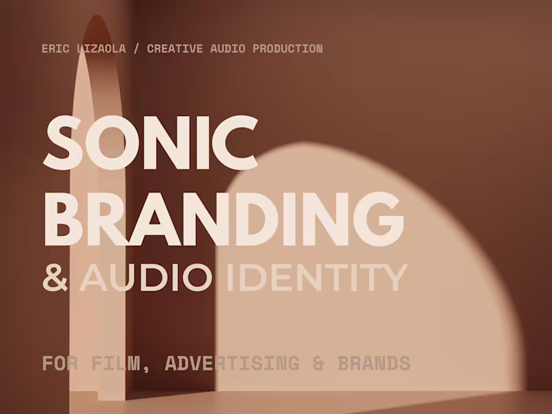 Cover image for Sonic Branding & Audio Identity for Brands