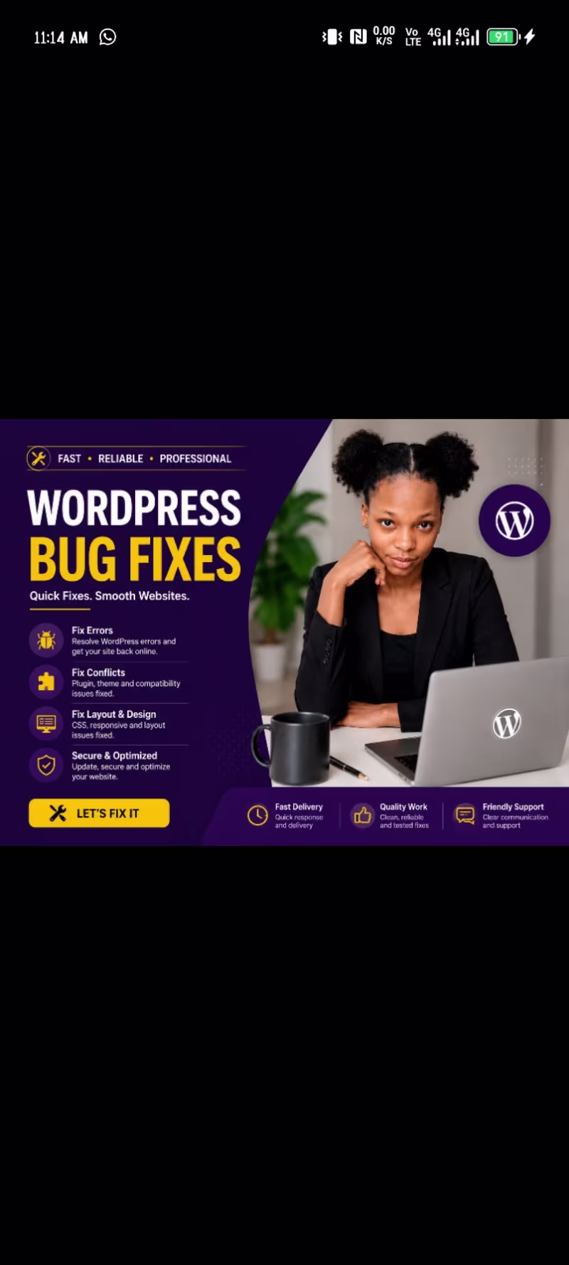 Cover image for WordPress Bug Fixes | Fast WordPress Error Repair & Troubleshoot