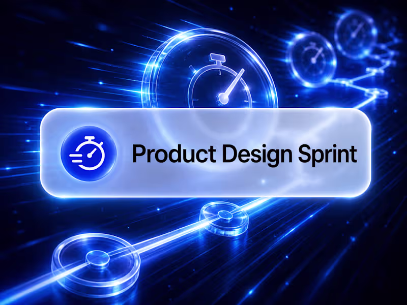 Cover image for Product Design Sprint — One Week, One Flow