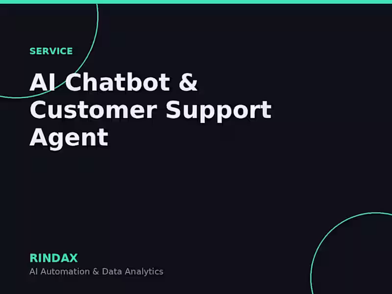 Cover image for AI Chatbot & Customer Support Agent
