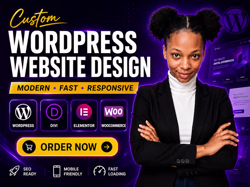 Cover image for Custom WordPress Website Design | Responsive & Modern Websites