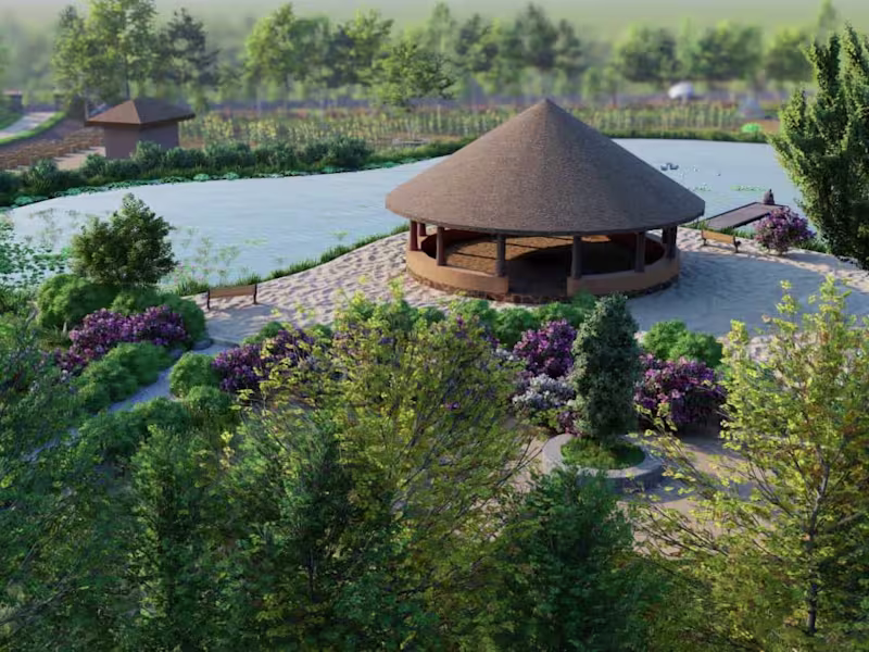 Cover image for Sustainable Master Plan, Landscaping for Farms & Holiday Resorts