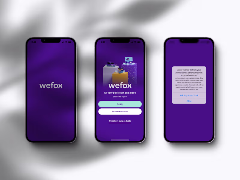 Cover image for Redesigning wefox's App Onboarding and Homepage