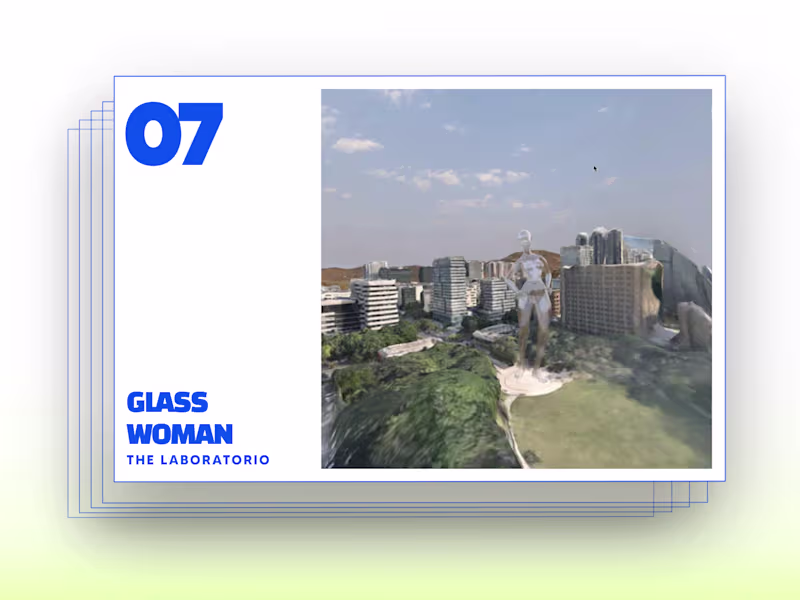 Cover image for Glass Shader Woman: A Cinematic 3D Scene