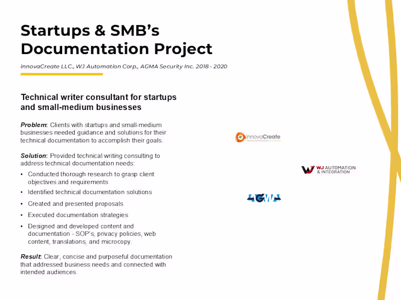 Cover image for Startups & SMB's Documentation Project 
