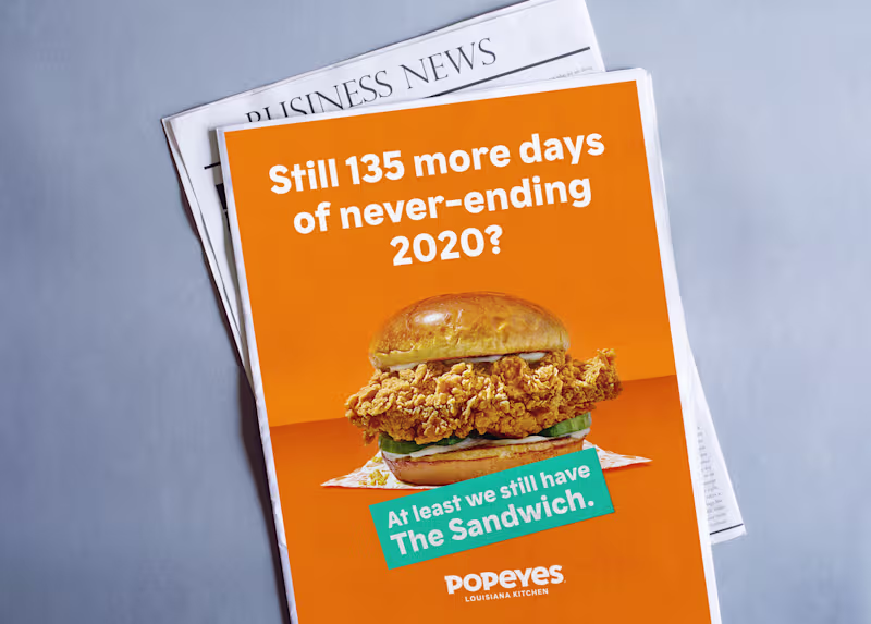 Cover image for Chicken Sandwich 2020 Marketing Campaign