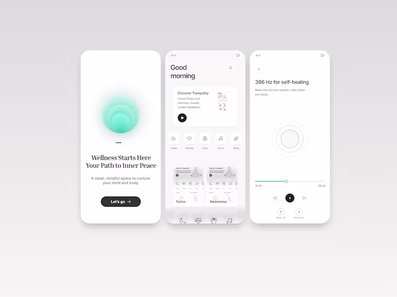 Cover image for Wellness App UI/UX Concept
