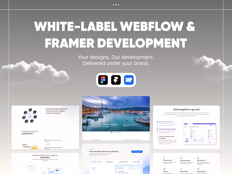 Cover image for White-Label Webflow & Framer Development