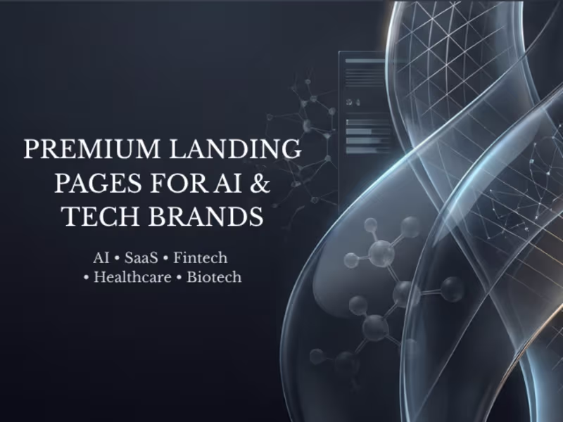 Cover image for Premium Landing Page Design & Development