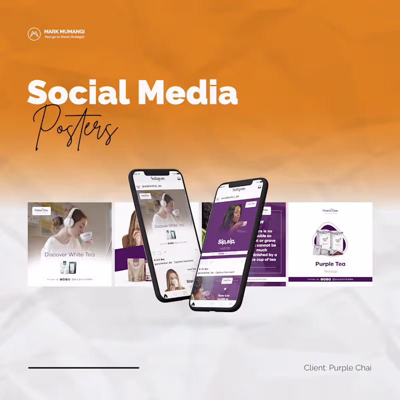 Cover image for Purple Chai - Social Media Posters