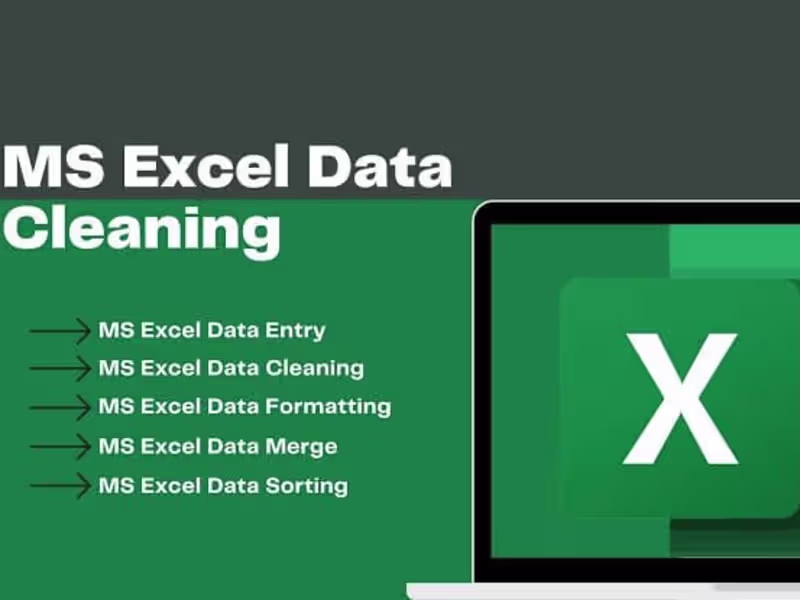 Cover image for I will data cleaning expert 24x7 accurate and fast services.