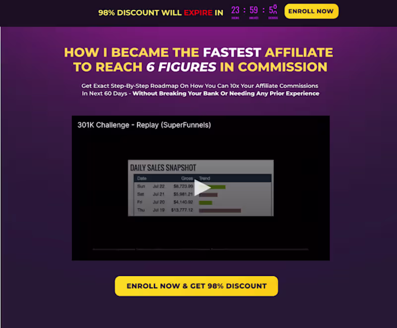 Cover image for Affiliate Training Sales Page Copy