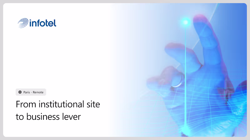 Cover image for From institutional site to business