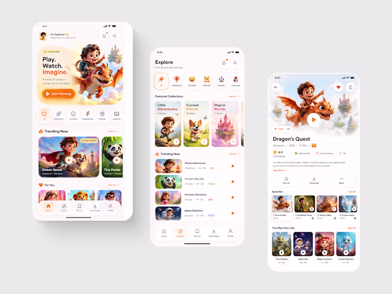 Cover image for Toonly Kids Cartoon Streaming Platform Design