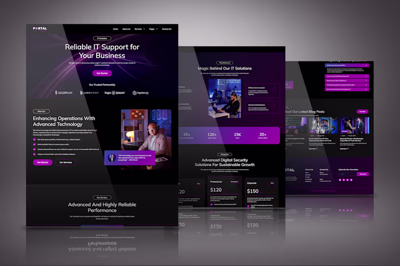 Cover image for WordPress Elementor Software as a Service website