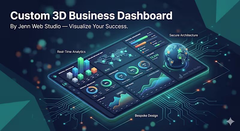 Cover image for Custom 3D Business Dashboard
