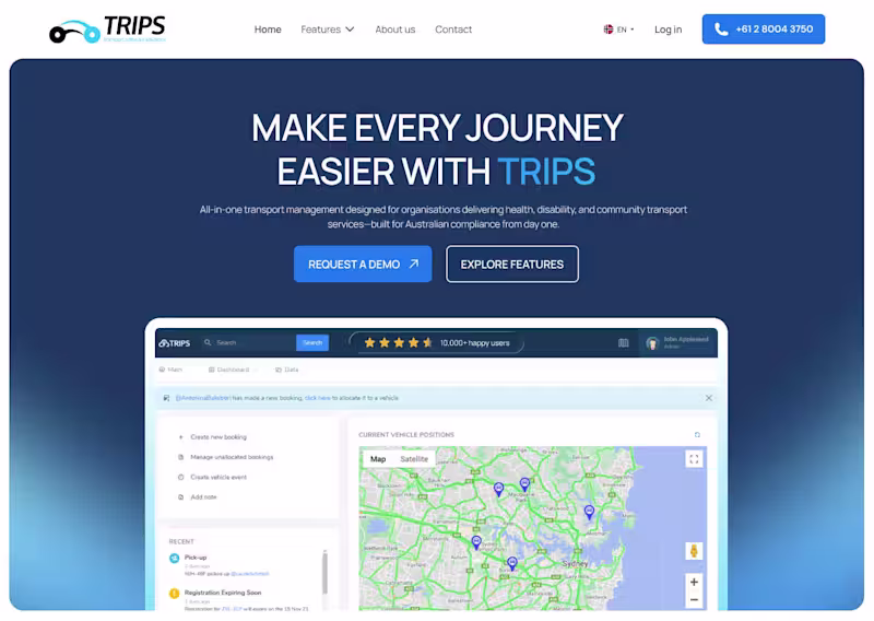 Cover image for Redesigned tripssoftware.com.au (https://tripssoftware.com.a...