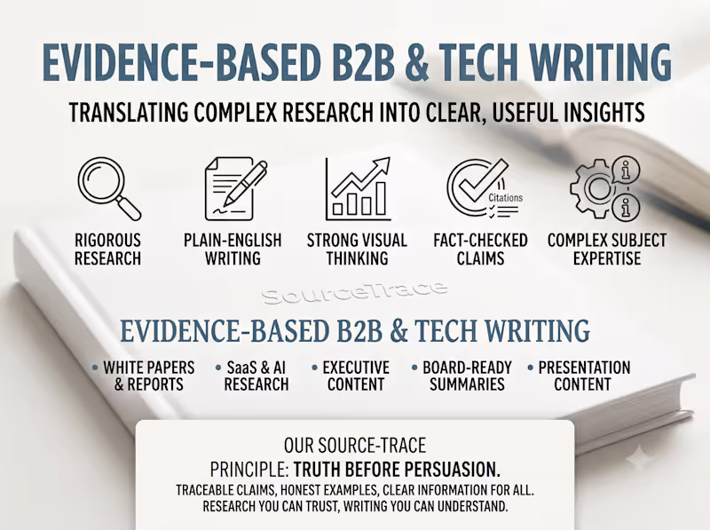 Cover image for Evidence-Based White Papers & Content Writing