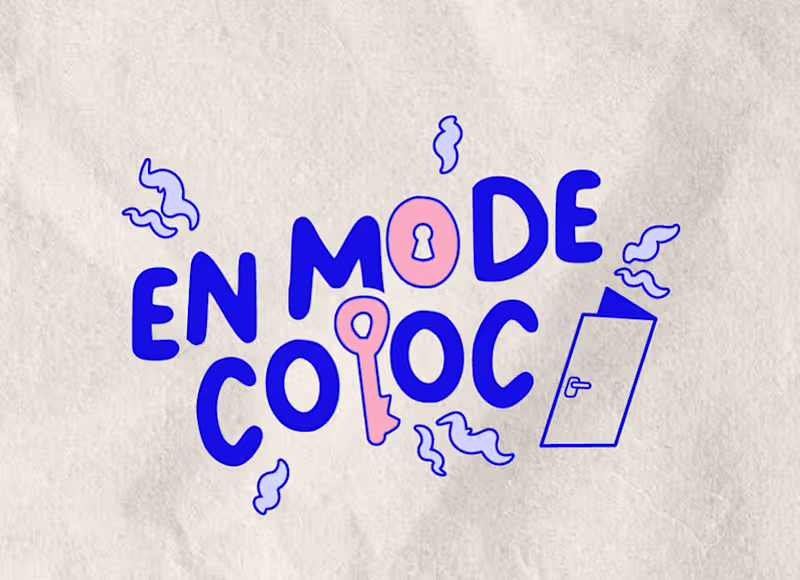 Cover image for En Mode Coloc Podcast — Brand Identity Design 
