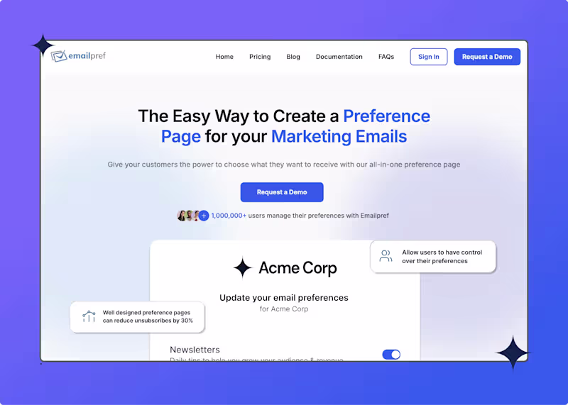 Cover image for EmailPref | Software as a Service (SaaS)