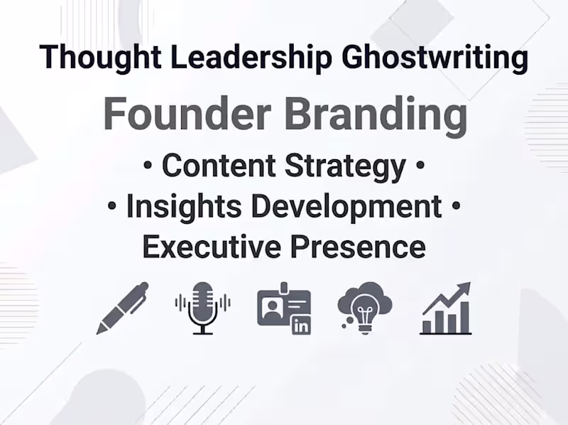 Cover image for Thought Leadership Ghostwriting for B2B SaaS Founders.