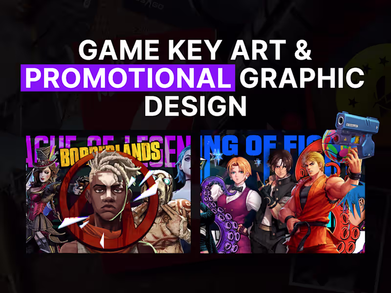 Cover image for Game Key Art & Promotional Graphic Design