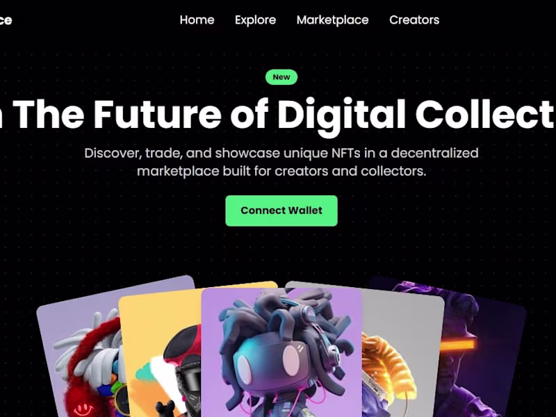 Cover image for NFT Marketplace Website