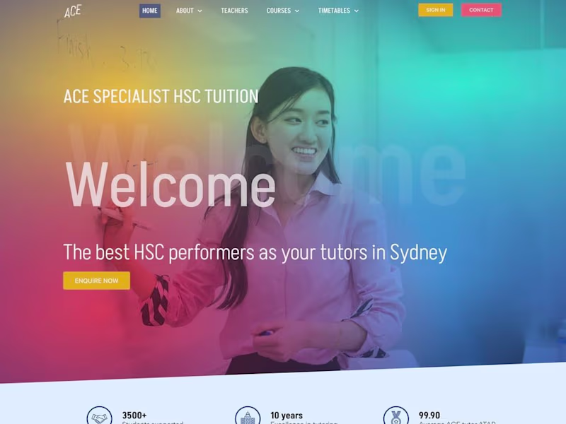 Cover image for Academic Institution Website