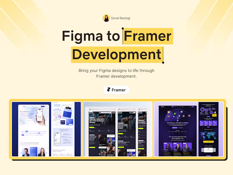 Cover image for Figma to Framer Development