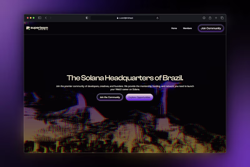 Cover image for Superteam Brasil Website Design (Design