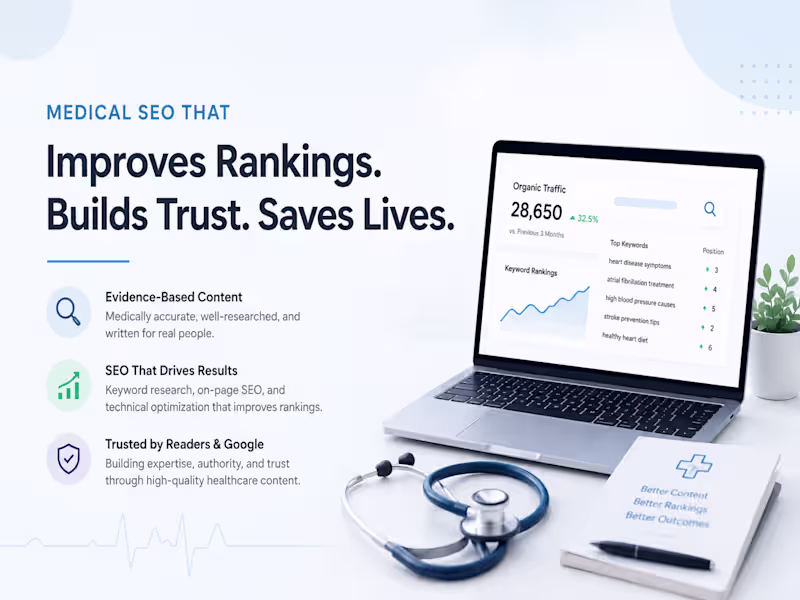Cover image for Healthcare SEO Strategy for Higher Rankings & Organic Growth