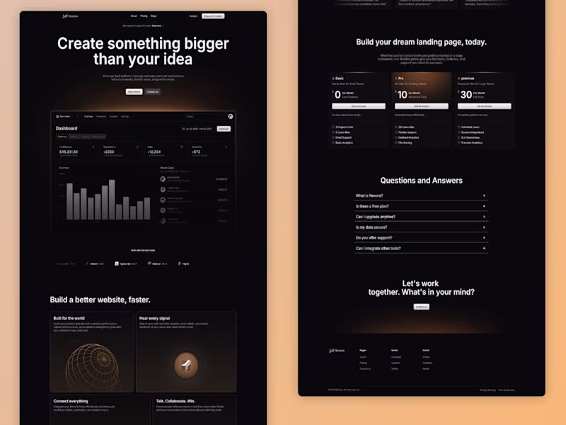 Cover image for Full SaaS Website Development for Nexora AI