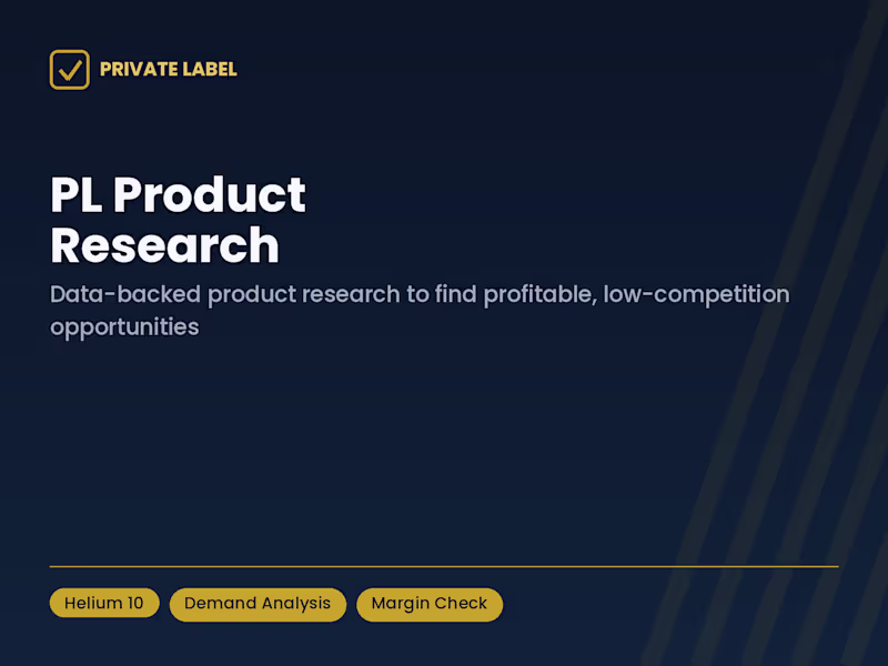 Cover image for PL Product Research