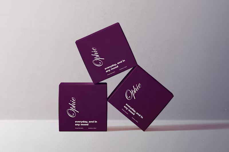 Cover image for Ophie   Brand Identity & Packaging Design for a Tinted Lip Balm 