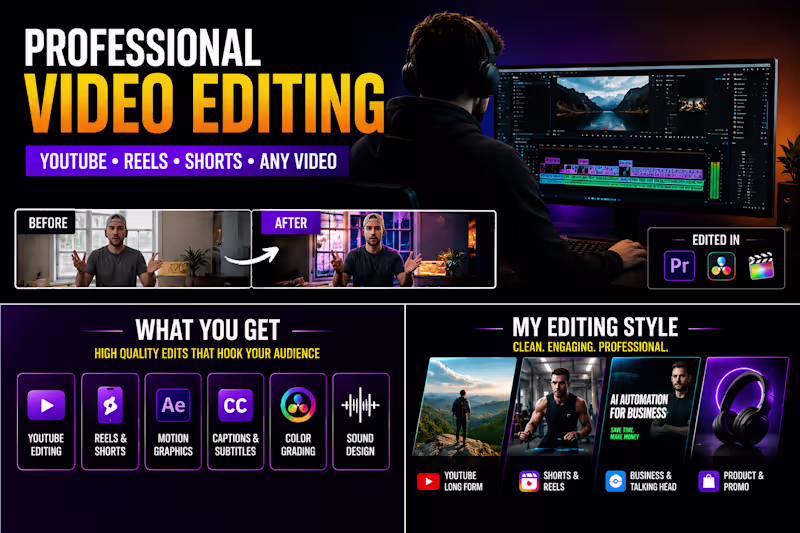 Cover image for I will edit your videos
