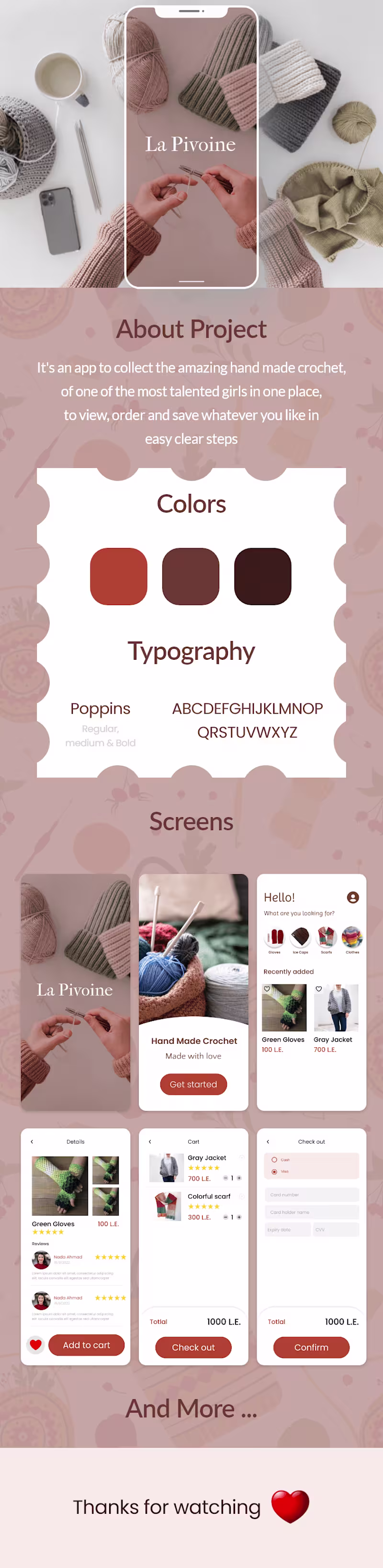 Cover image for La Pivoine UI design