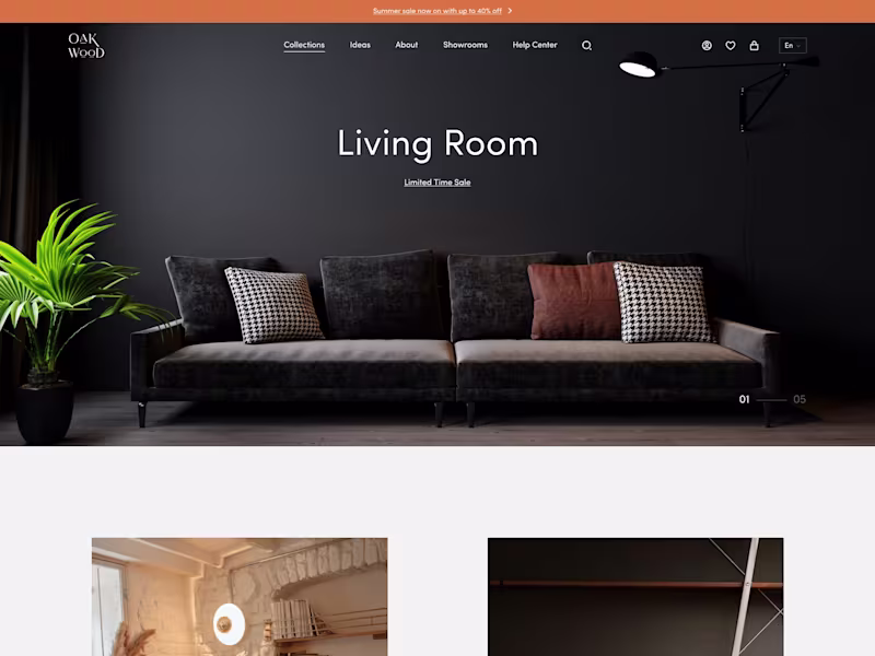 Cover image for Modern clean UI/UX for Website design, Landing page in Figma