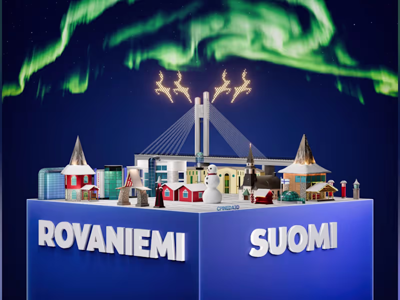 Cover image for Rovaniemi: A Stylized 3D Journey