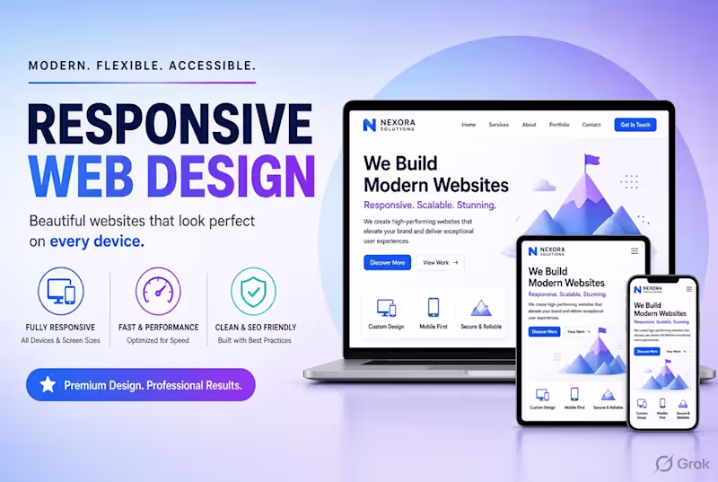 Cover image for  Fully Responsive Website Development