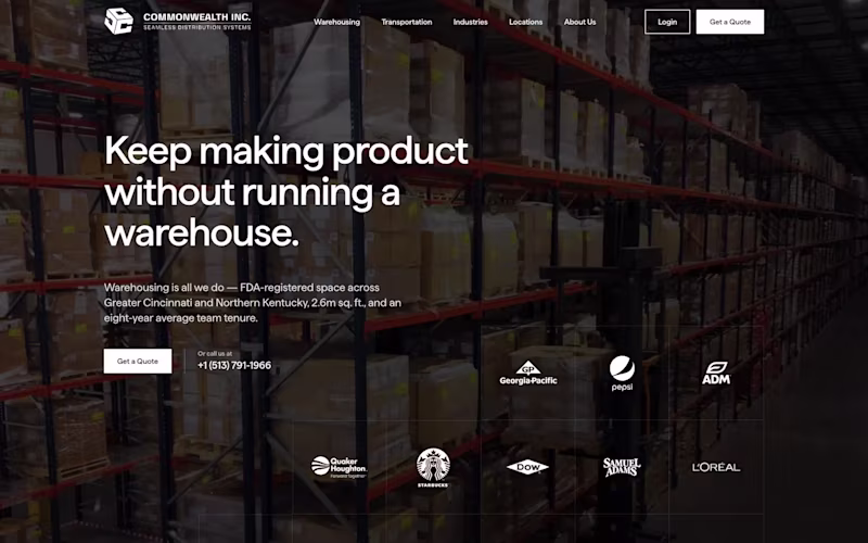 Cover image for Commonwealth Inc. — Webflow to Next.js Migration & Launch