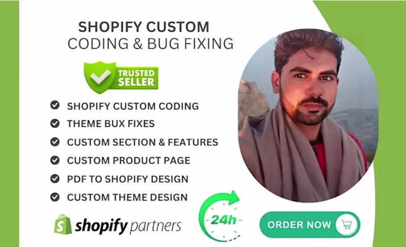 Cover image for I will do shopify custom coding bug fixing & speed optimization